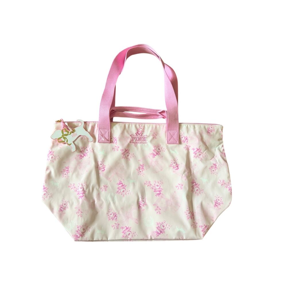 PINK x LoveShackFancy Tote Bag Beaux Icons Floral Roses NWT Limited Edition LSF!